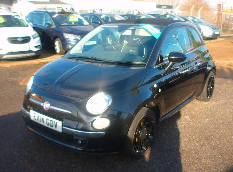 Used Fiat 500C Lounge 69 HP (50 kW) 2014 Black Cabriolet