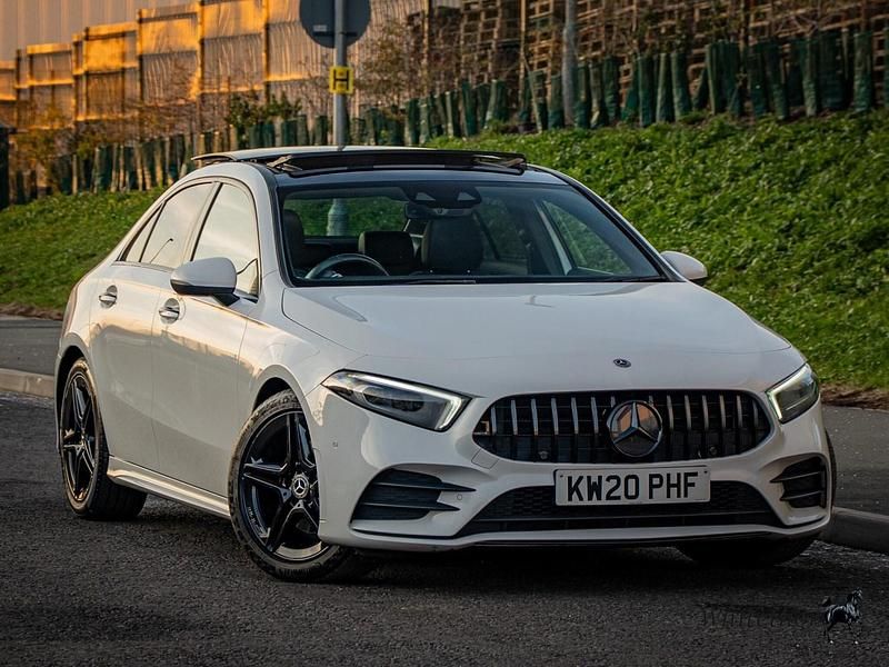 White Used 2020 Mercedes A200 AMG Line Premium Plus Sedan | £21,500 (A bit pricey) - Image 1/4