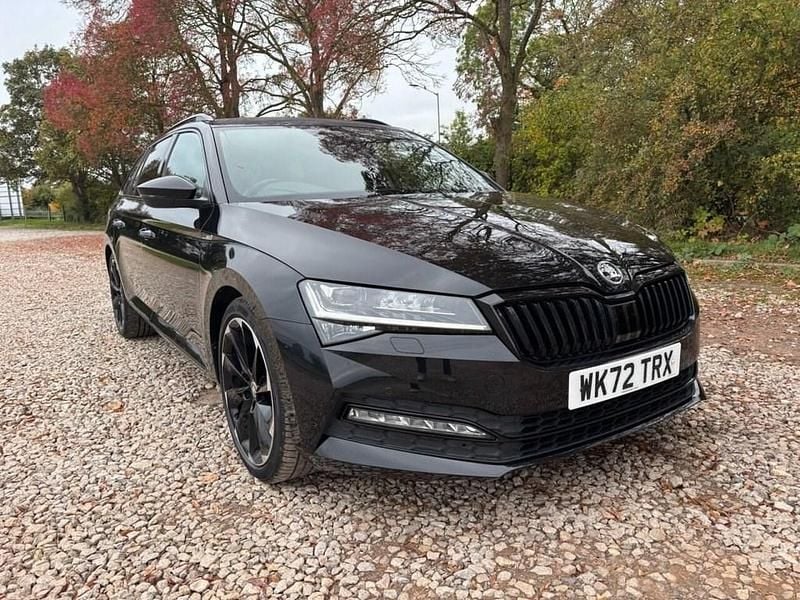 Black Used 2022 Skoda Superb SportlinePlus Estate | £24,995 (Good price) - Image 1/3