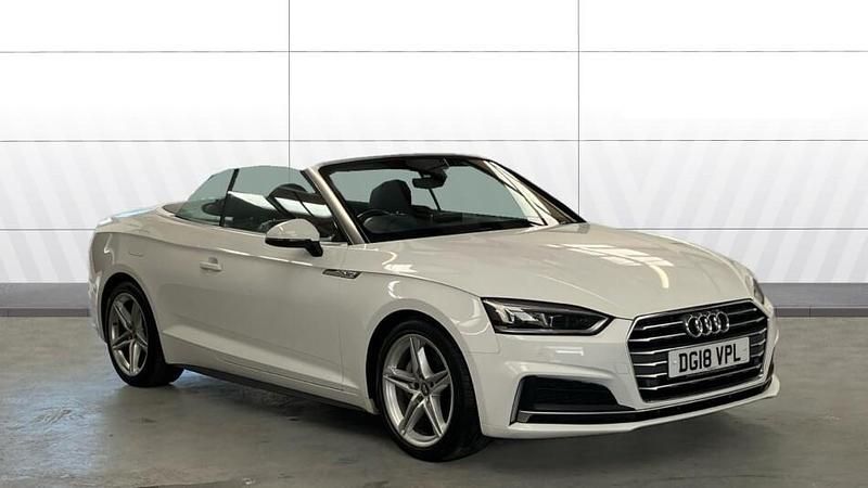 White Used 2018 Audi A5 Cabriolet S-Line Cabriolet | £16,596 (Fair price) - Image 1/3