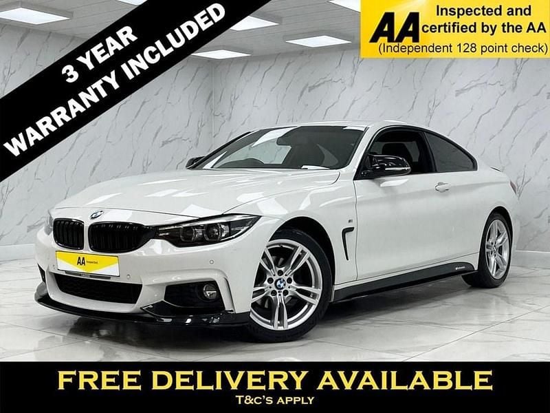 White Used 2020 BMW 420 M Sport Coupe | £18,245 (Good price) - Image 1/2