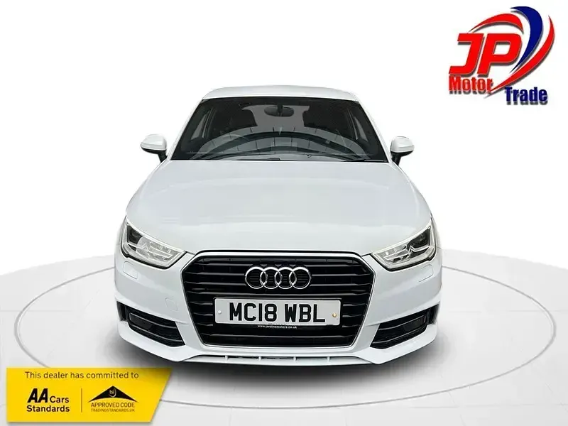 Used Audi A1 S-Line 95 HP (69 kW) 2018 White Hatchback