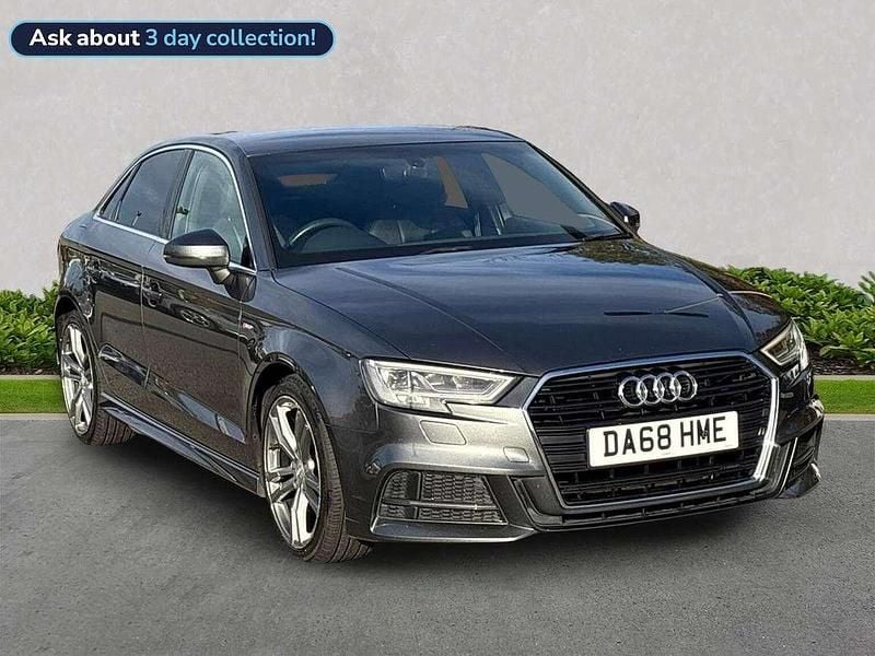 Grey Used 2018 Audi A3 S-Line Sedan | £16,097 (Fair price) - Image 1/4