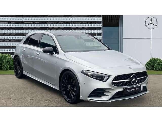 Silver Used 2022 Mercedes A180 AMG Line Premium Plus Hatchback | £24,981 (Expensive) - Image 1/4