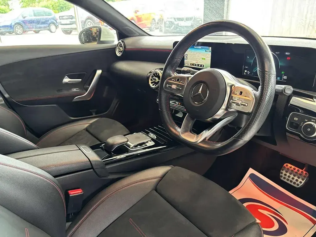 Used Mercedes A200 AMG line 163 HP (119 kW) 2019 White Hatchback