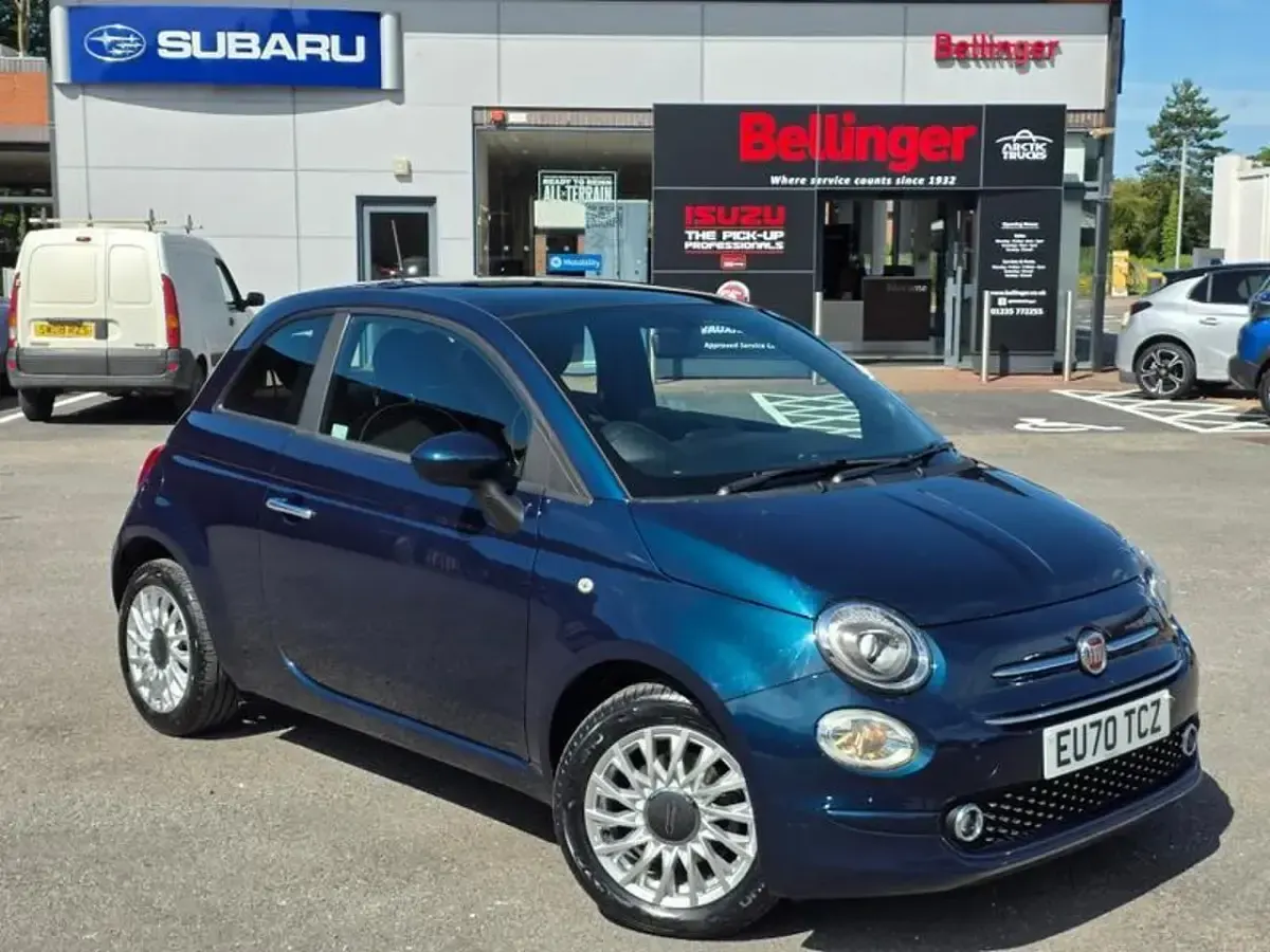 Used Fiat 500 Lounge 70 HP (51 kW) 2020 Blue Hatchback