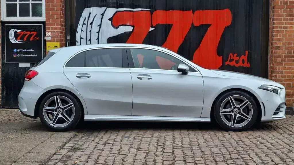 Used Mercedes A200 AMG line 2019 Silver Hatchback