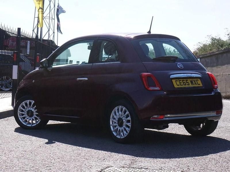Used Fiat 500 Lounge 69 HP (50 kW) 2015 Red Hatchback