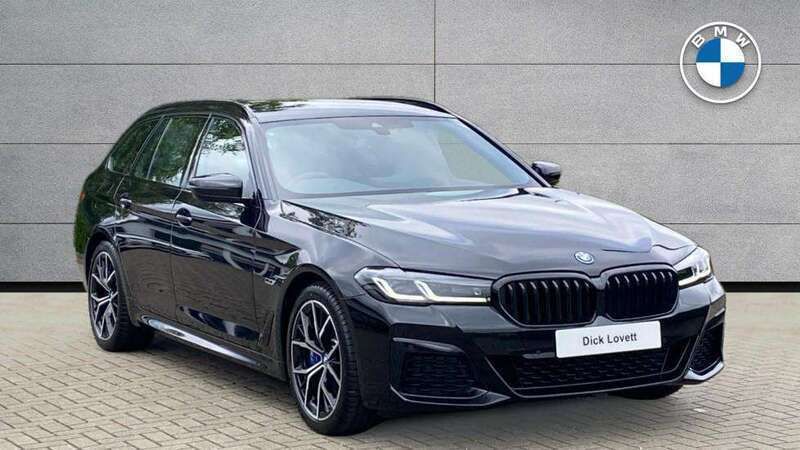 Black Used 2024 BMW 530e M Sport Estate | £41,555 (Expensive) - Image 1/4
