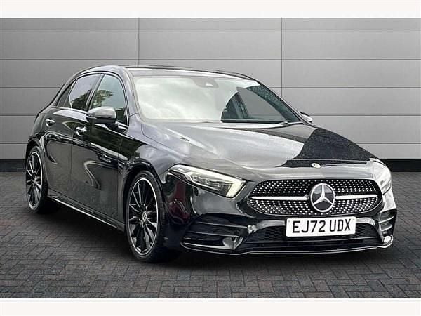 Black Used 2022 Mercedes A200 AMG Line Premium Plus Hatchback | £24,300 (Expensive) - Image 1/4