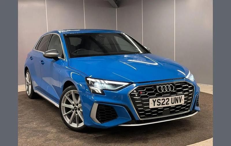 Blue Used 2022 Audi S3 Sportback Comfort Hatchback | £26,795 (Super price) - Image 1/4