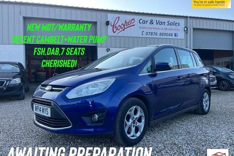 Used Ford Grand C-Max Zetec 115 HP (84 kW) 2014 Blue MPV