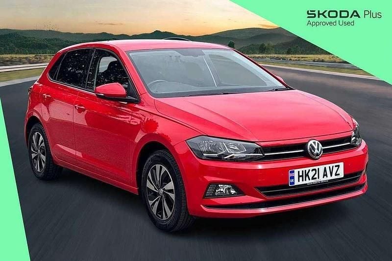 Red Used 2021 VW Polo Match Hatchback | £12,322 (Good price) - Image 1/4