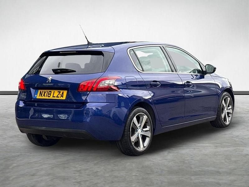 Used Peugeot 308 Allure 129 HP (94 kW) 2018 Blue Hatchback