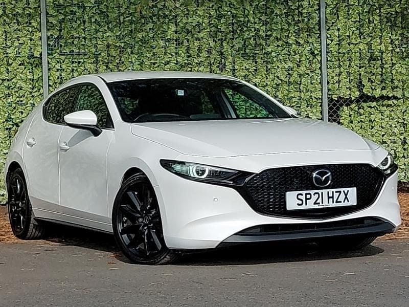 White Used 2021 Mazda 3 Inclusive Hatchback | £16,998 (Fair price) - Image 1/4