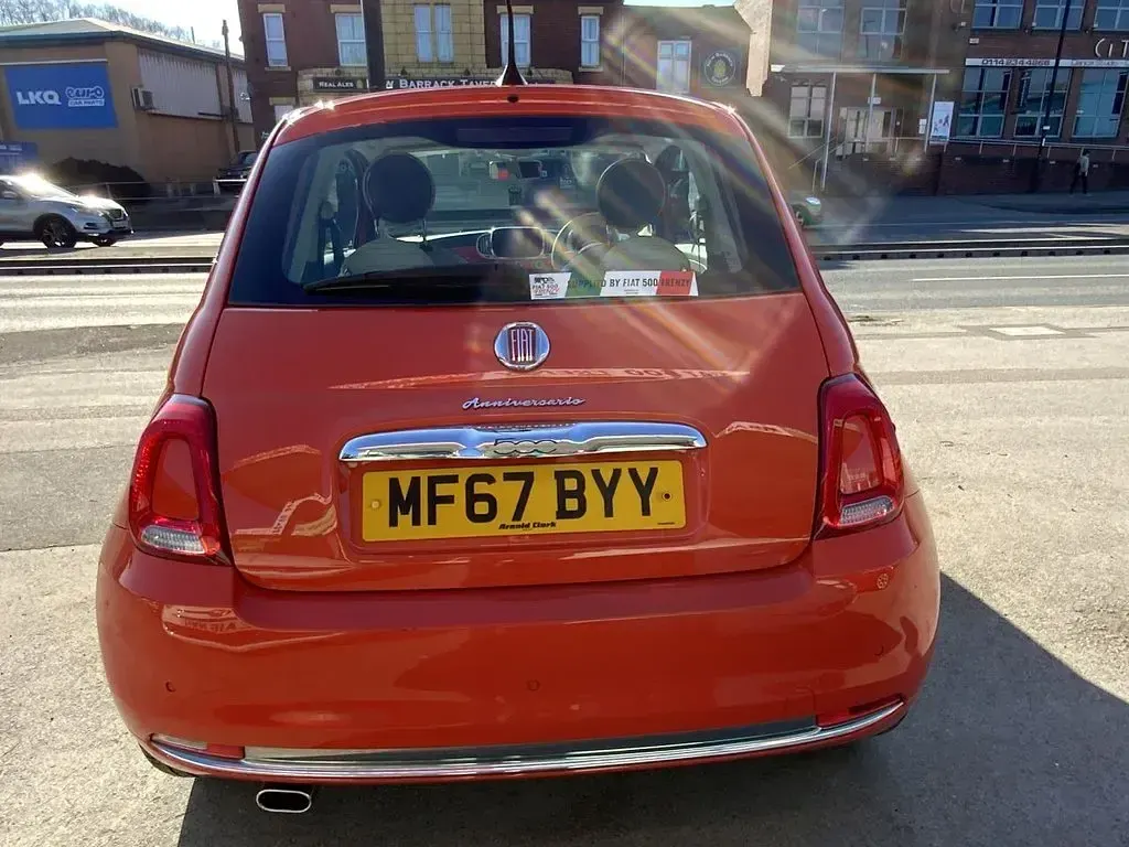 Used Fiat 500 69 HP (50 kW) 2017 Orange Hatchback