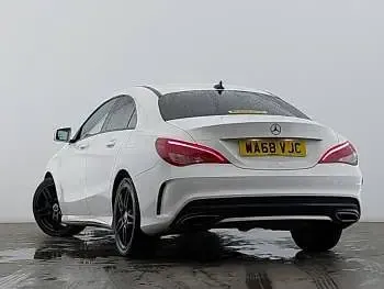 Used Mercedes CLA180 AMG line 122 HP (89 kW) 2018 White Sedan