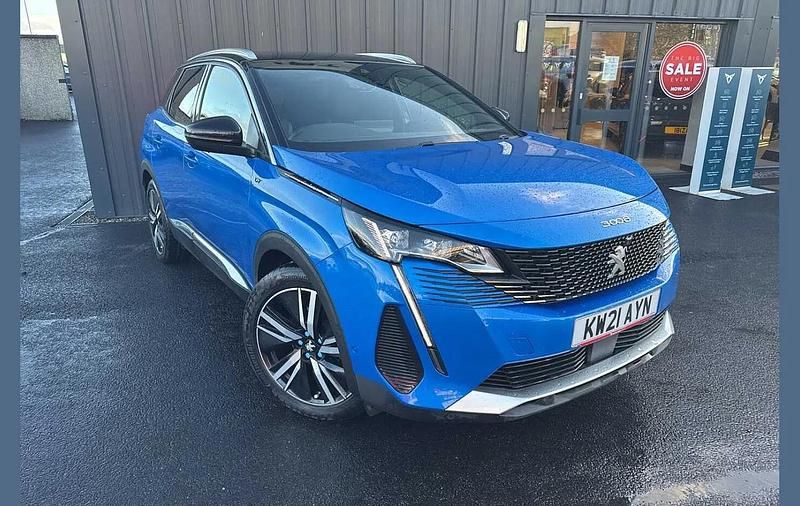Used Peugeot 3008 Premium 128 HP (94 kW) 2021 Blue SUV