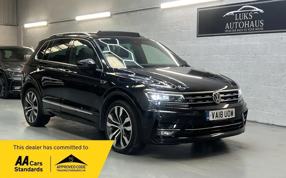 Used VW Tiguan R-line 150 HP (110 kW) 2018 Black SUV