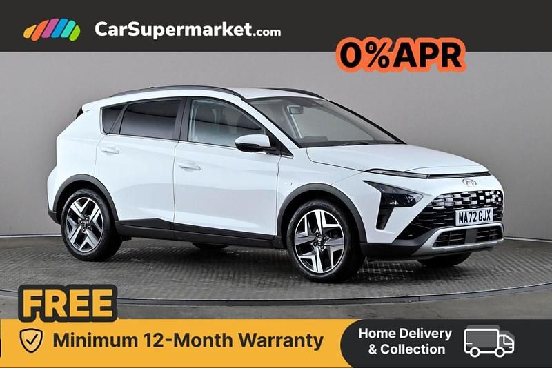 White Used 2022 Hyundai Bayon Premium SUV | £18,397 (Expensive) - Image 1/4