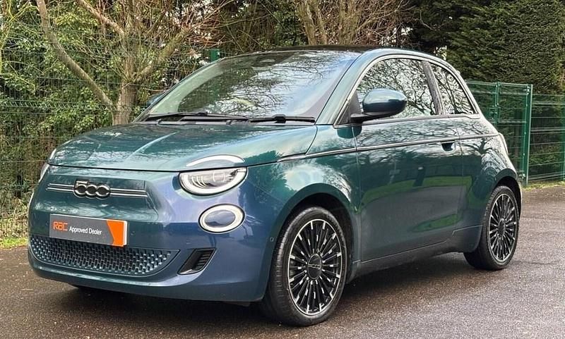 Used Fiat 500e La Prima 86 kW (118 HP) 2021 Green Hatchback
