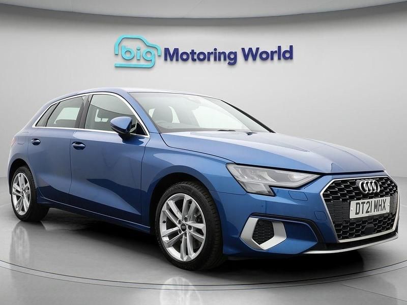 Blue Used 2021 Audi A3 Sportback Sport Hatchback | £16,000 (Fair price) - Image 1/4