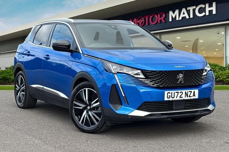 Blue Used 2022 Peugeot 3008 GT SUV | £20,000 (A bit pricey) - Image 1/4