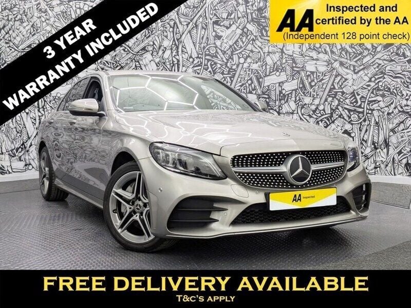 Silver Used 2019 Mercedes C300 AMG Line Premium Sedan | £18,745 (Fair price) - Image 1/2