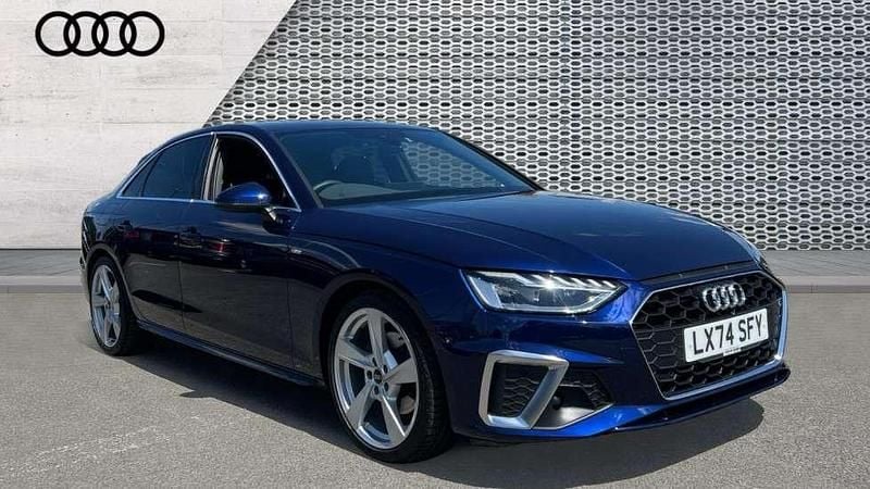 Blue Used 2024 Audi A4 S-Line Sedan | £27,438 (Fair price) - Image 1/4