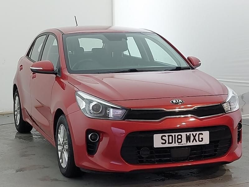 Red Used 2018 Kia Rio 2 Hatchback | £8,998 (Fair price) - Image 1/4