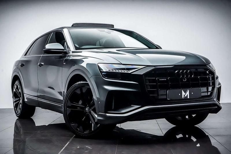Grey Used 2019 Audi Q8 S-Line SUV | £34,995 (A bit pricey) - Image 1/4