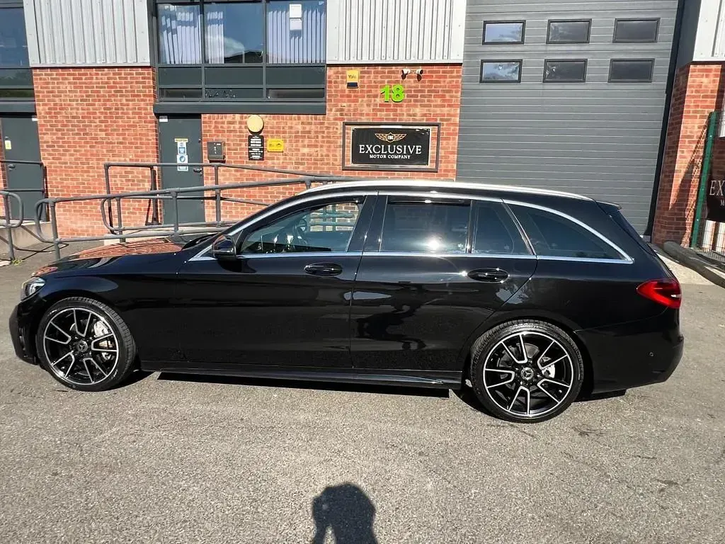 Used Mercedes C220 AMG line 2019 Black Estate
