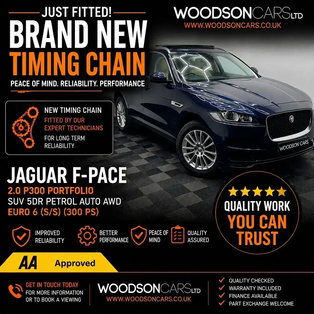 Begagnad Jaguar F-Pace Portfolio 300 HK (220 kW) 2017 Blå SUV