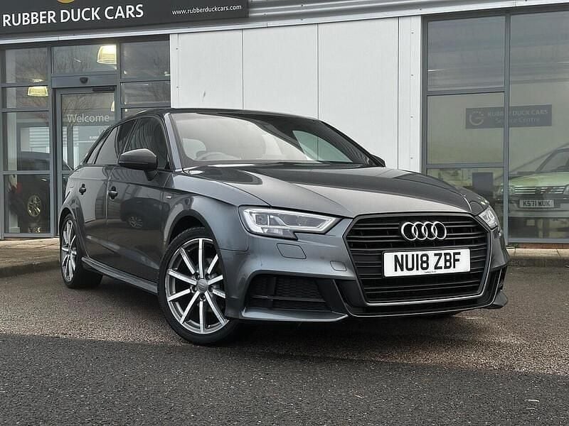 Grey Used 2018 Audi A3 Sportback Black Edition Hatchback | £13,960 (Fair price) - Image 1/4