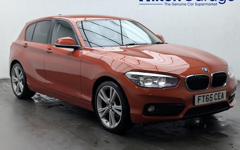 Used BMW 116 Sport Line 116 HP (85 kW) 2015 Orange Hatchback