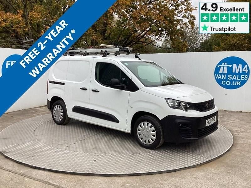 White Used 2020 Peugeot Partner Van | £11,995 (Fair price) - Image 1/3