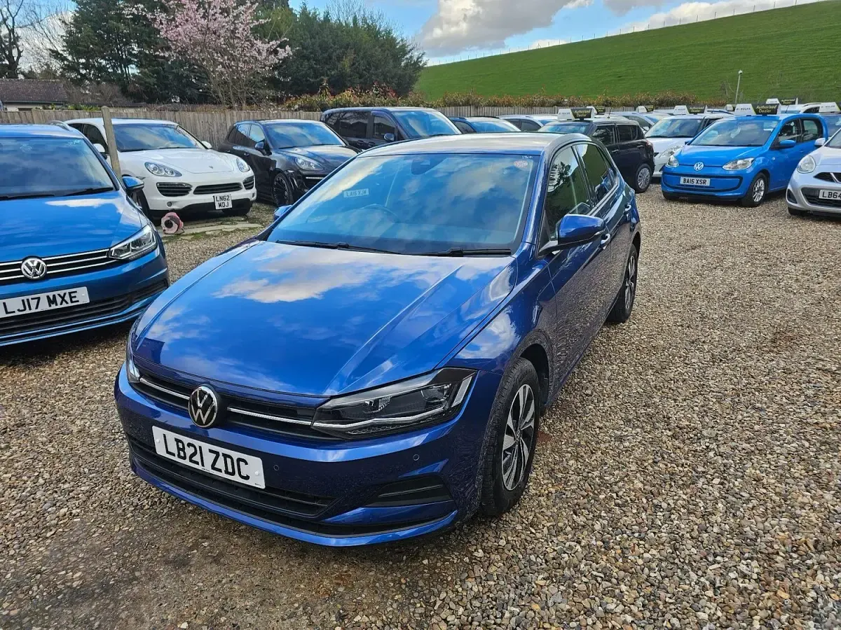 Used VW Polo Match 95 HP (69 kW) 2021 Blue Hatchback