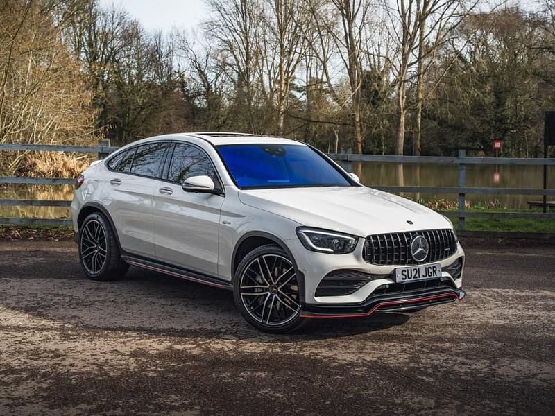 Used Mercedes GLC43 AMG Premium Plus 390 HP (286 kW) 2021 White Coupe