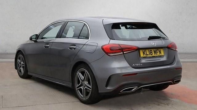 Used Mercedes A180 AMG line 116 HP (85 kW) 2018 Grey Hatchback