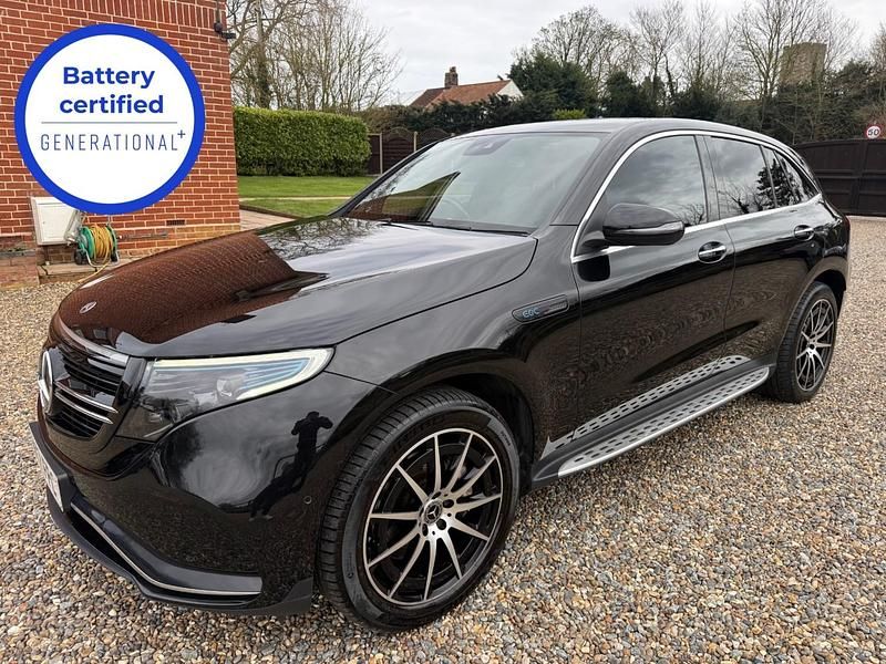 Used Mercedes EQC400 AMG line 300 kW (408 HP) 2021 Black SUV