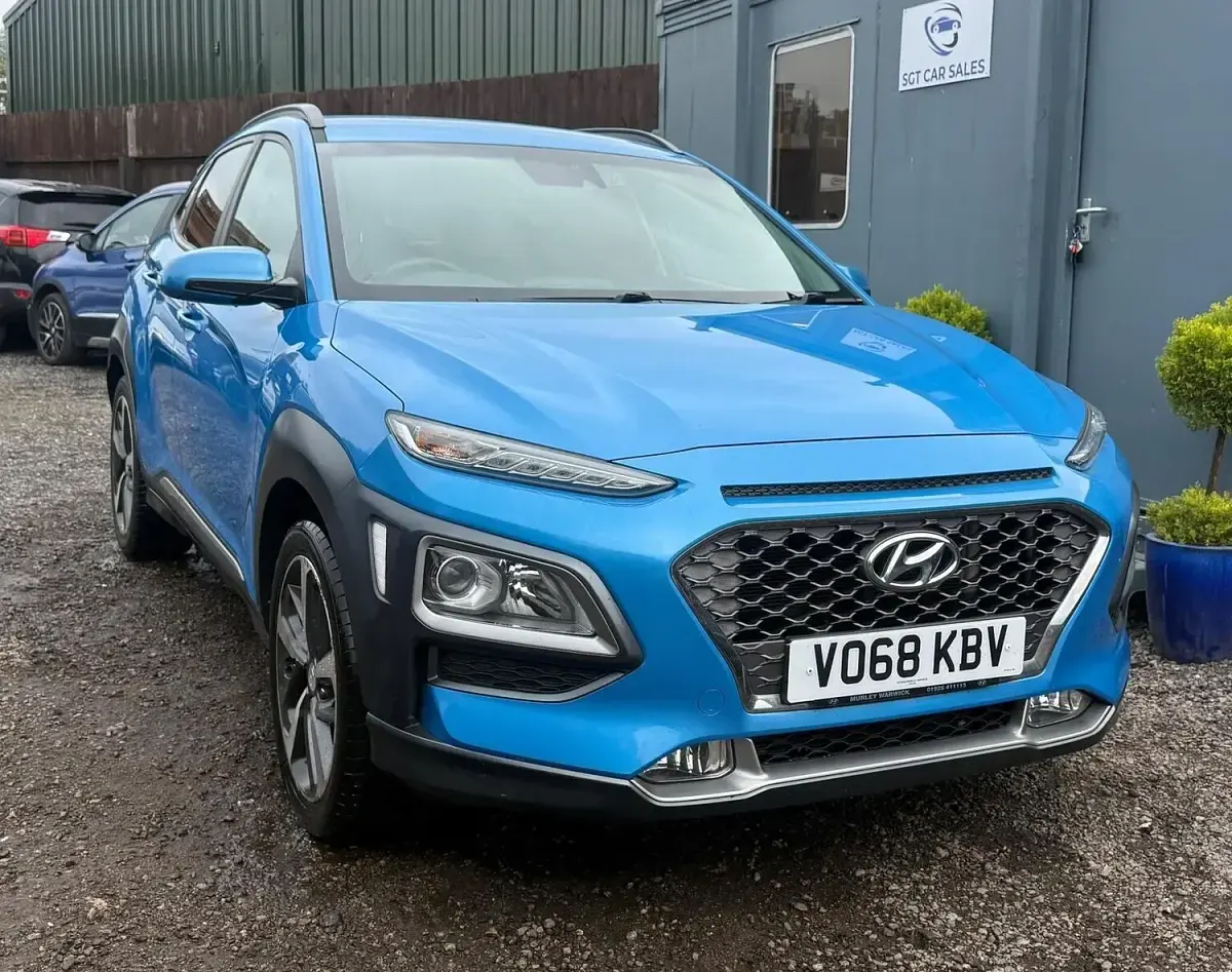 Used Hyundai Kona Premium 2018 Blue SUV