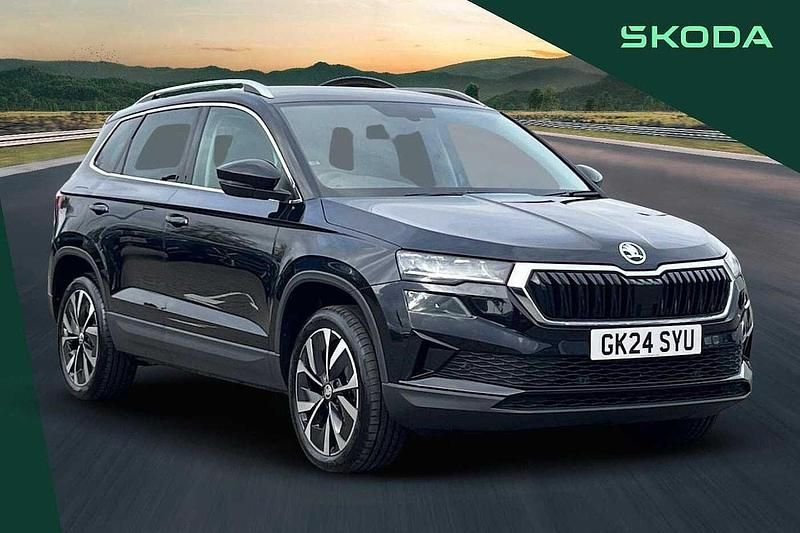 Black magic pearl effect Used 2024 Skoda Karoq SE L SUV | £20,390 (Good price) - Image 1/4