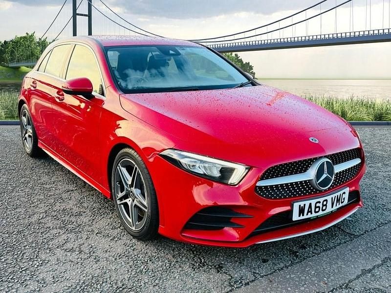 Red Used 2018 Mercedes A250 AMG line Hatchback | £15,490 (Good price) - Image 1/3