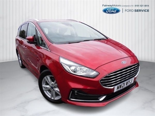 Ruby red Used 2021 Ford S-MAX Titanium MPV | £21,999 (Fair price) - Image 1/1