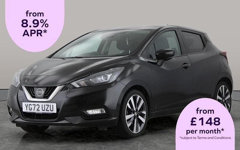 Black Used 2022 Nissan Micra Tekna Hatchback | £11,305 (Fair price) - Image 1/2