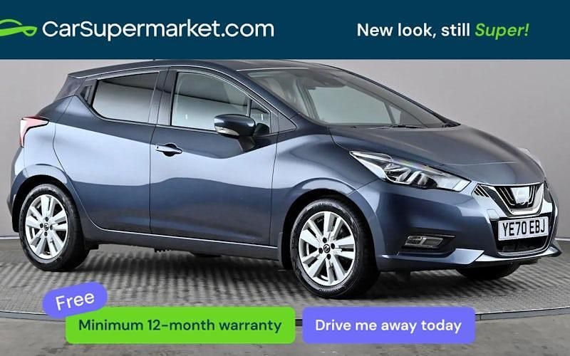 Used Nissan Micra Acenta 101 HP (74 kW) 2020 Grey Hatchback