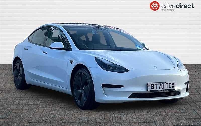 White Used 2020 Tesla Model 3 Standard Range Sedan | £15,495 (Fair price) - Image 1/4