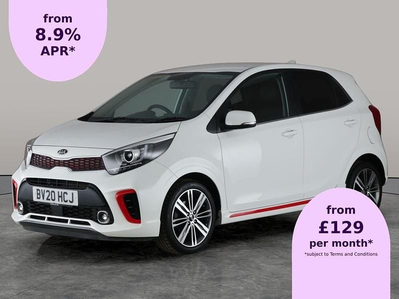 White Used 2020 Kia Picanto GT-Line Hatchback | £10,171 (Good price) - Image 1/2