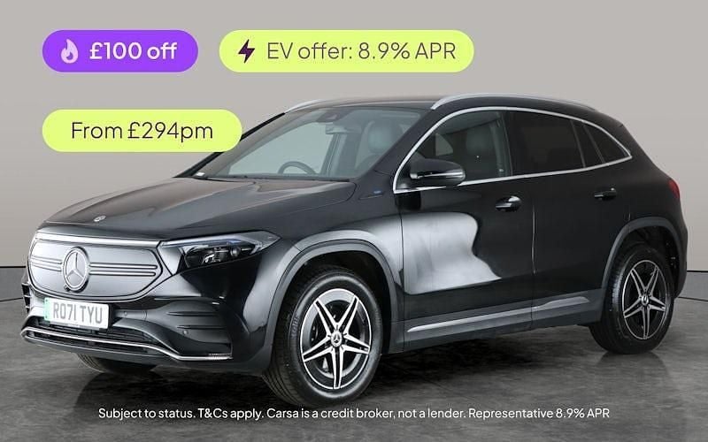 Black Used 2021 Mercedes EQA250 AMG line SUV | £18,925 (Good price) - Image 1/3