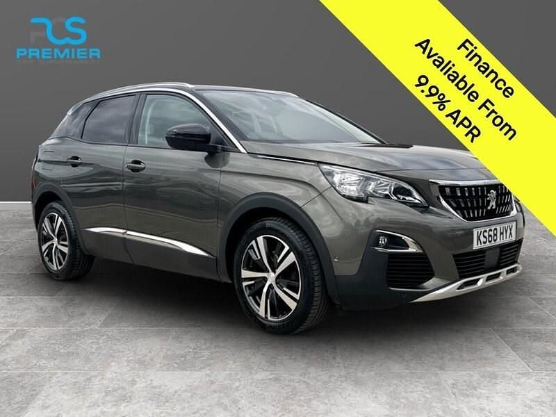Grey Used 2018 Peugeot 3008 Allure SUV | £8,395 (Fair price) - Image 1/3